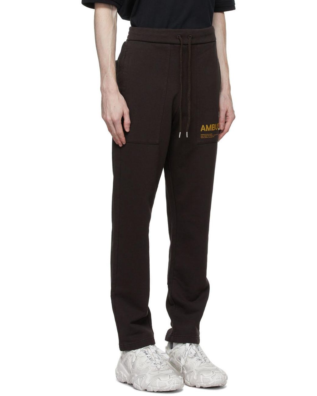 Ambush Black Fleece Workshop Pants Chocolate Torte So for men