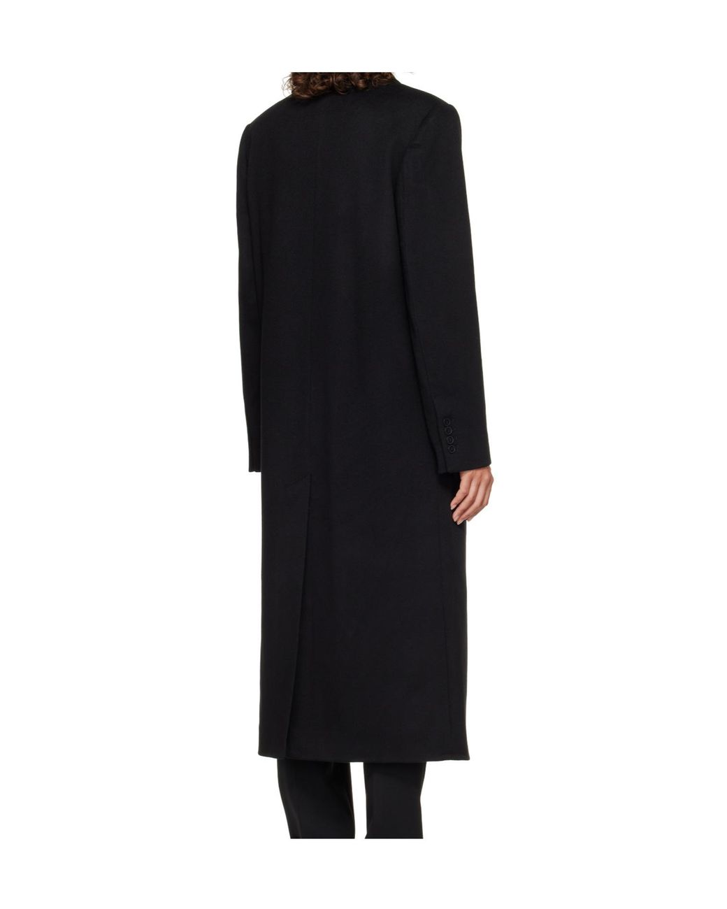 Loulou de Saison Black Rosco Double-Breasted Coat