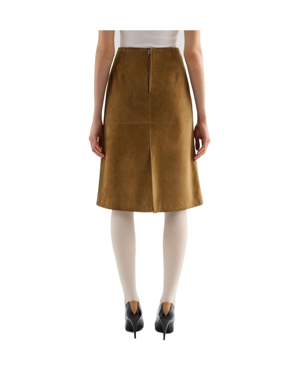 Jil Sander Natural 159 Lh Midi Skirt