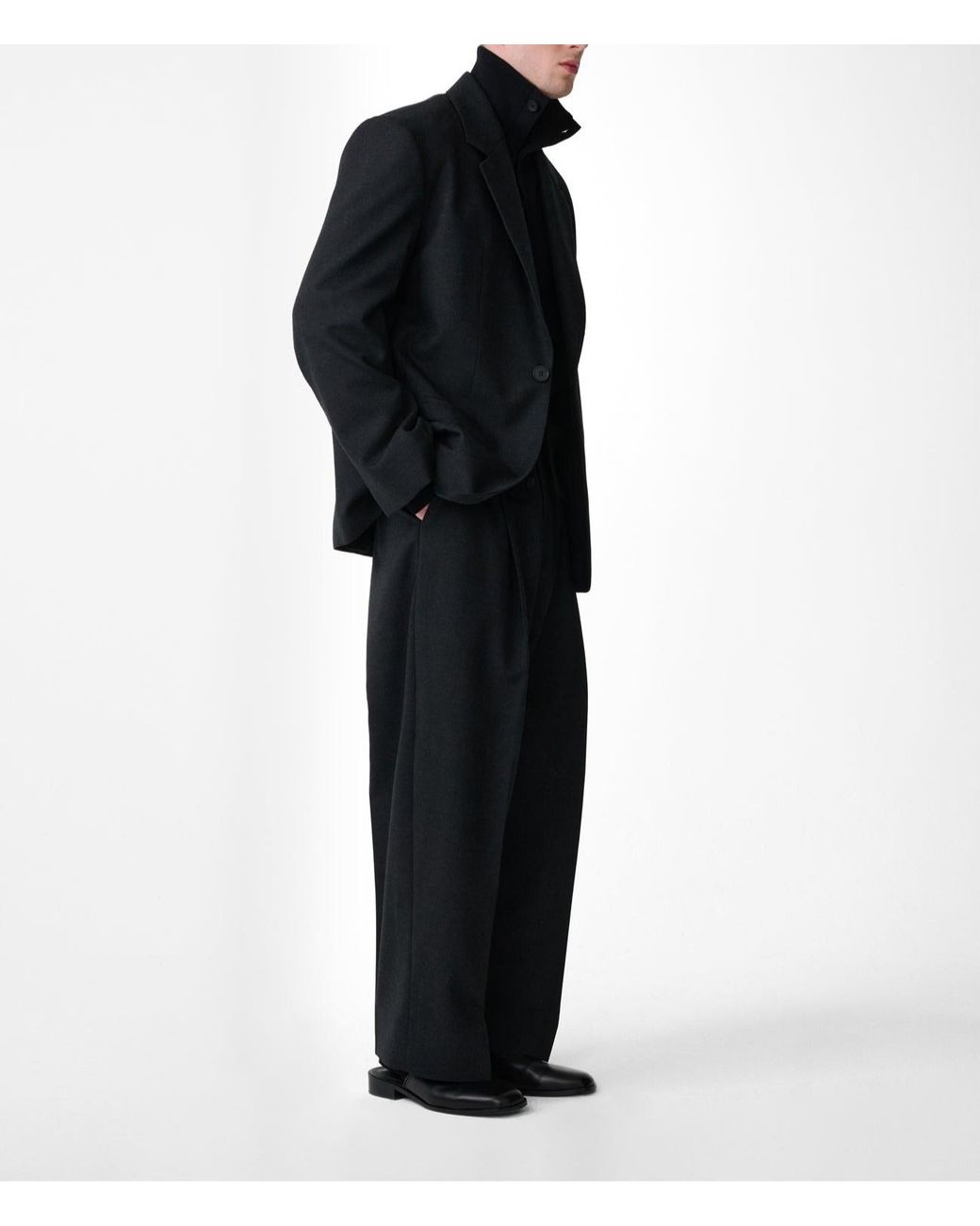Studio Nicholson Black Fenn Single-Breasted Blazer for men