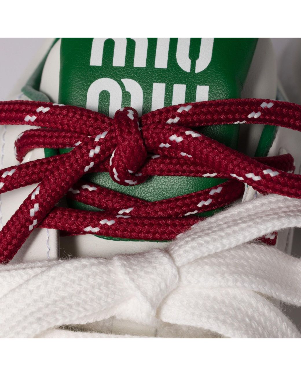 Miu Miu Multicolor Round-Toe Lace-Up Sneakers