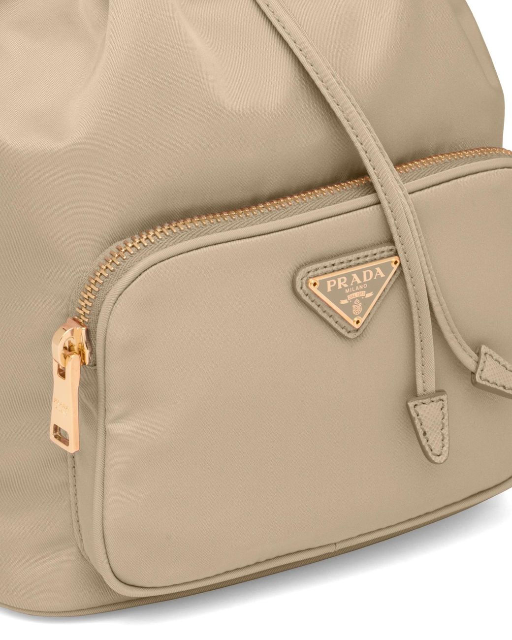 Prada Natural Duet Re-Nylon Bucket Bag