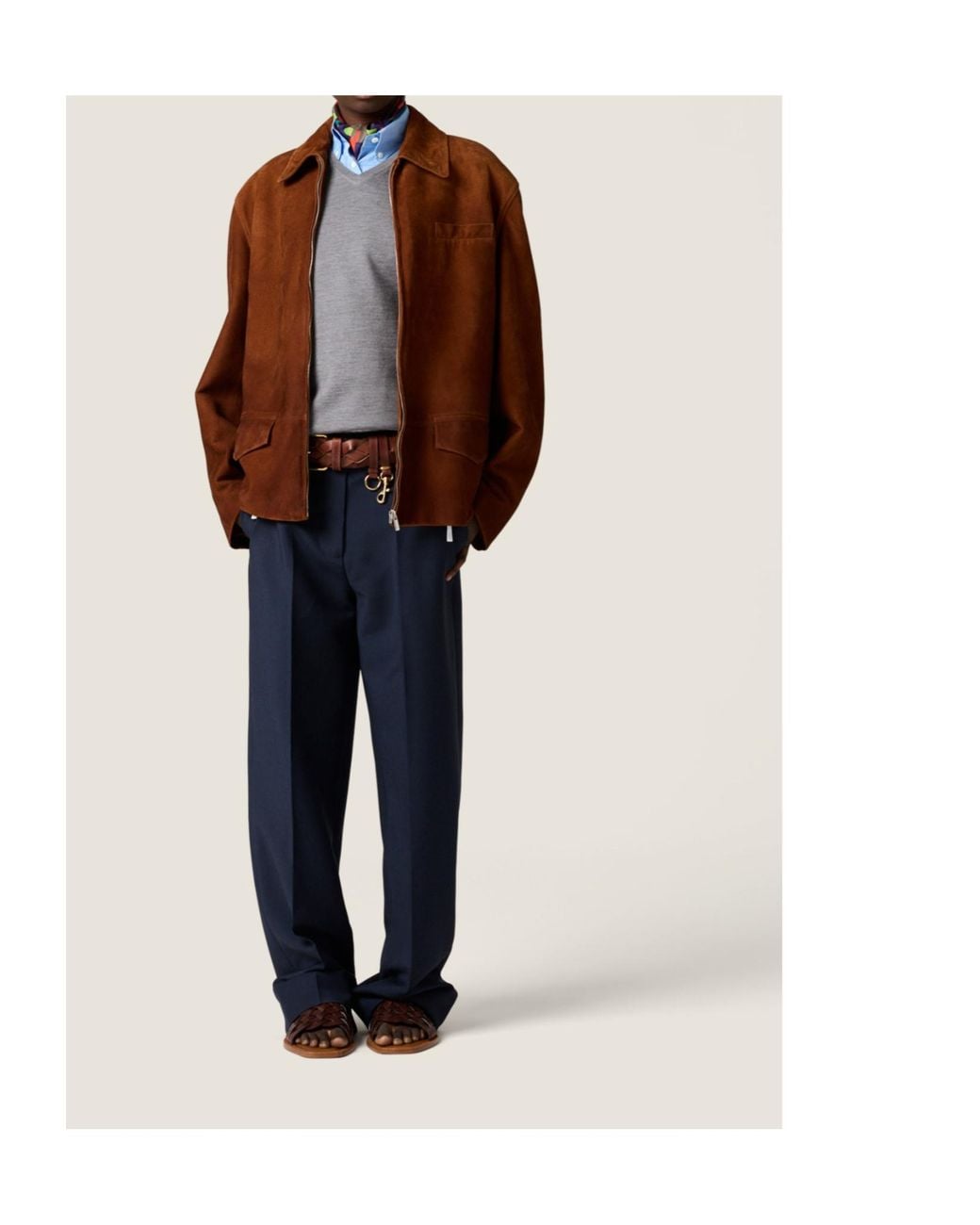 Miu Miu Brown Waxed Suede Jacket