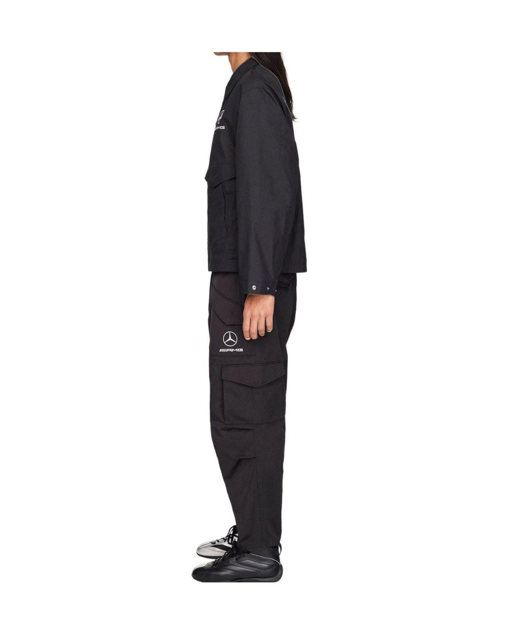 Y-3 Black Mercedes Cargo Trousers for men