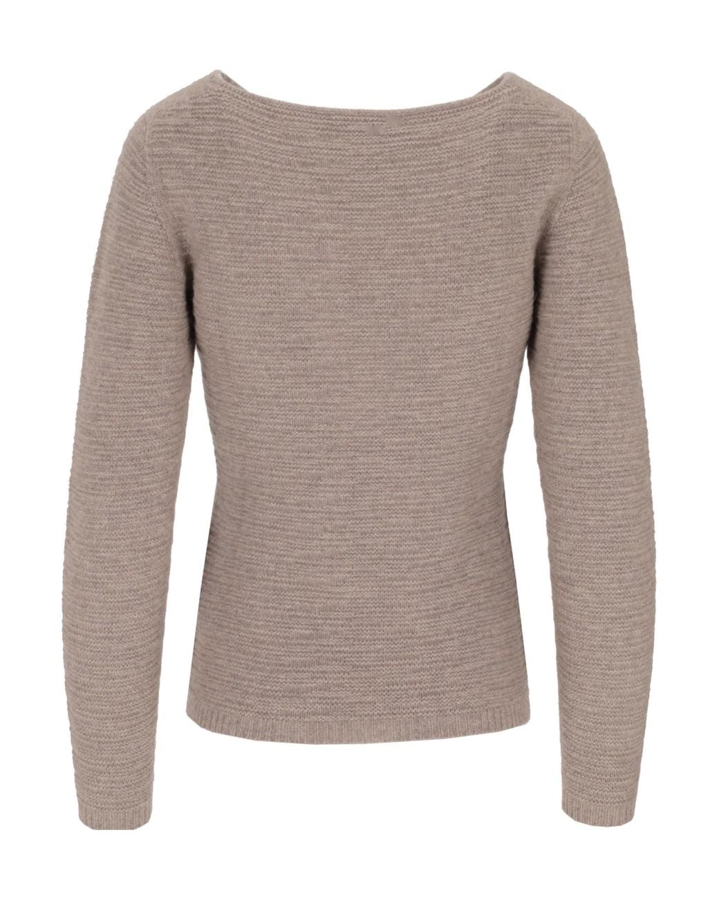 Lela Rose Brown Long-Sleeve Pullover