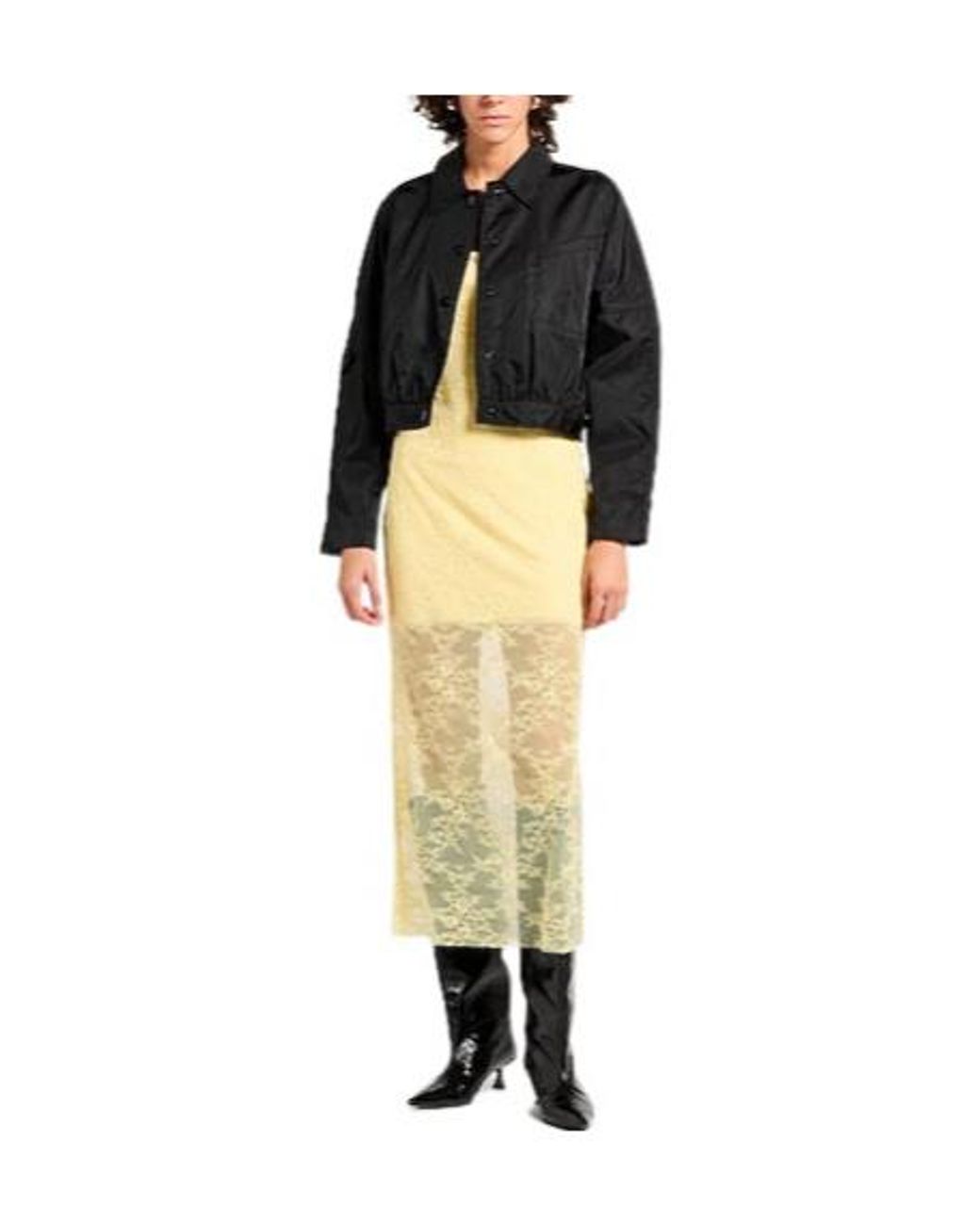 Ganni Black Simple And Loose Jacket