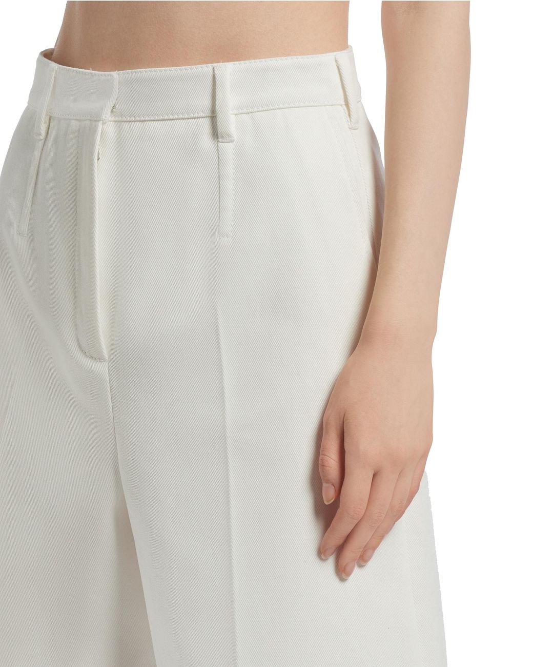 Prada White Drill Bermudas