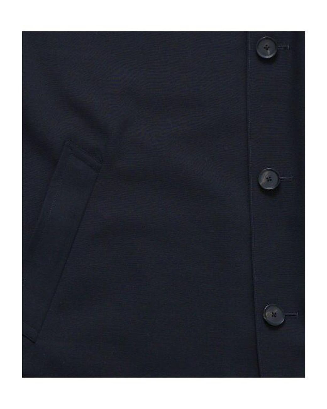 Auralee Blue Wool Collar Trench Coat for men