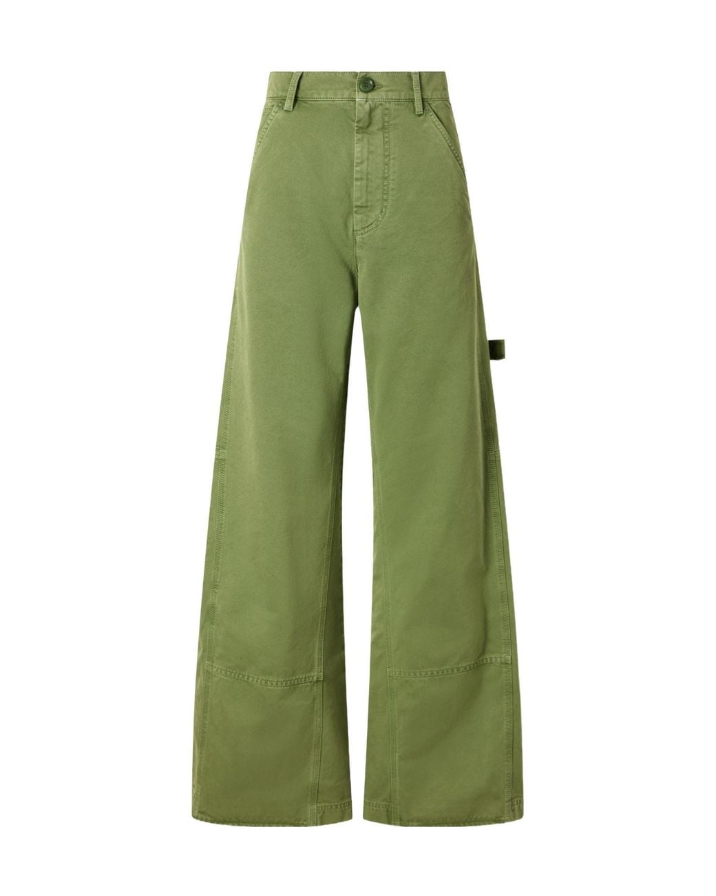 Marni Green High-Waisted Casual Trousers
