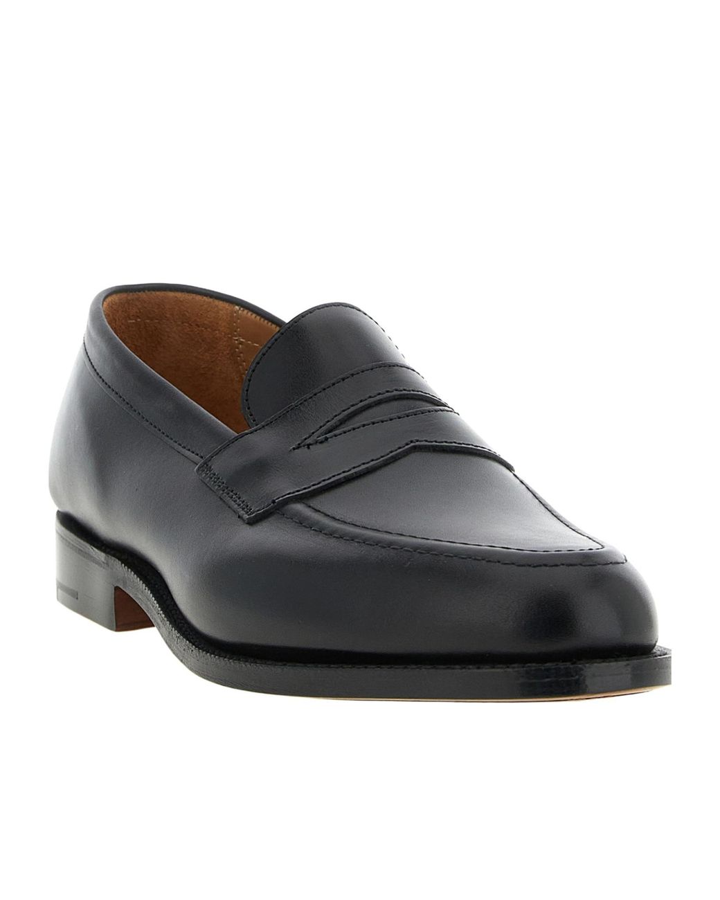 Tricker's Black Harvard Penny Loafers for men