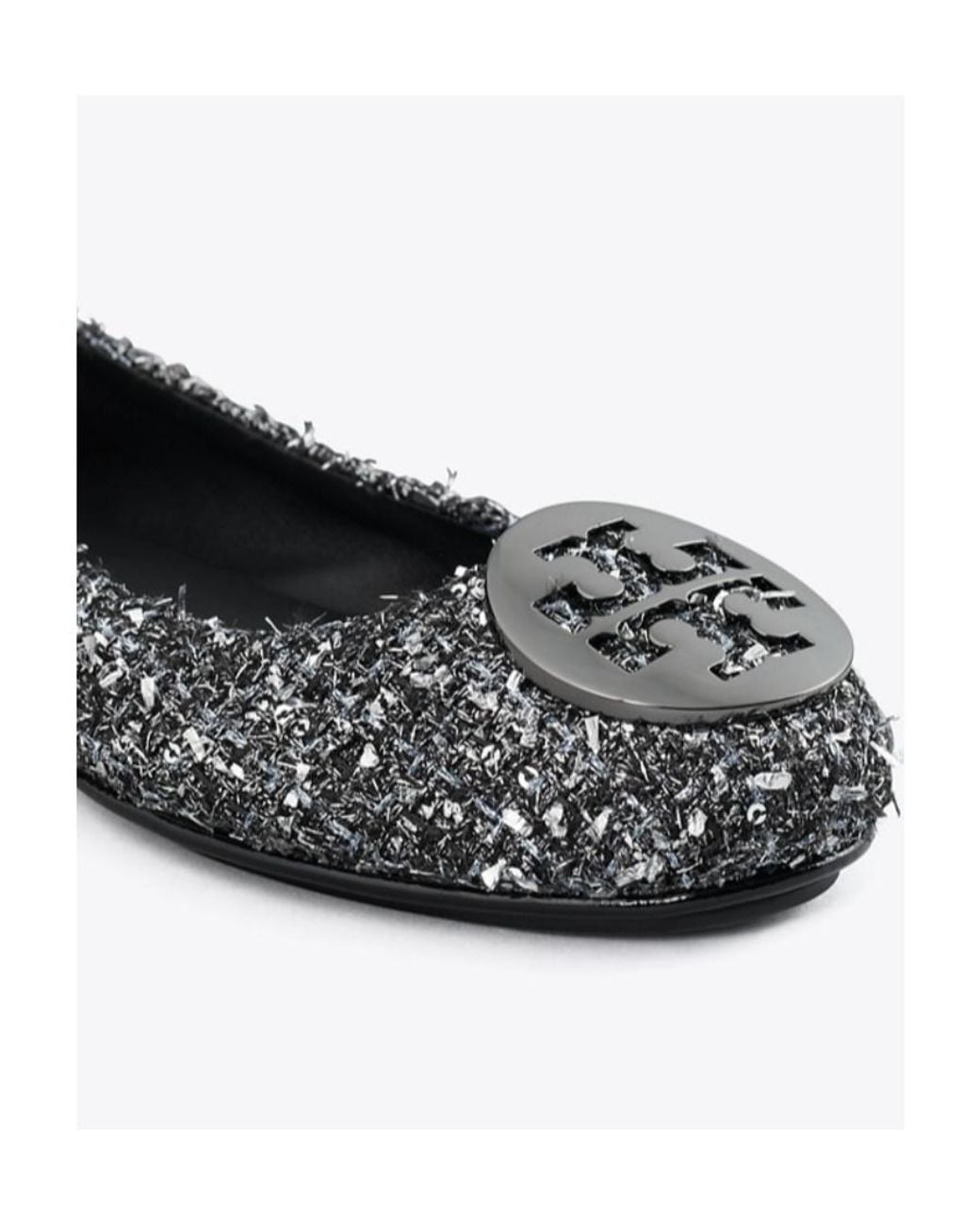 Tory Burch Black Minnie Travel Ballet Flats