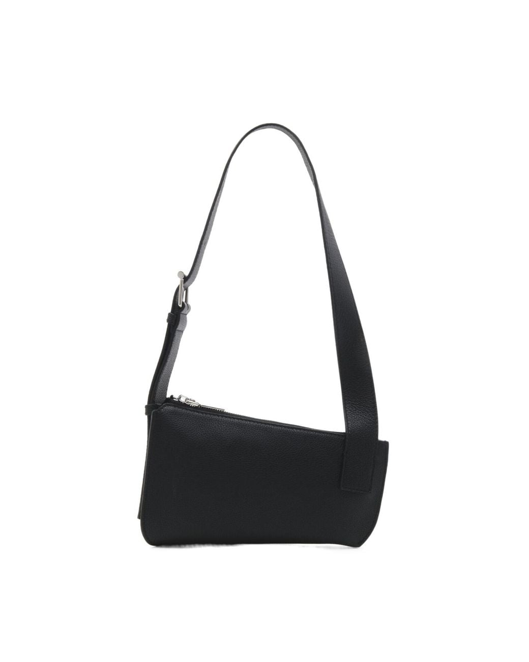 McQueen Black T-Bar Sling Shoulder Bag