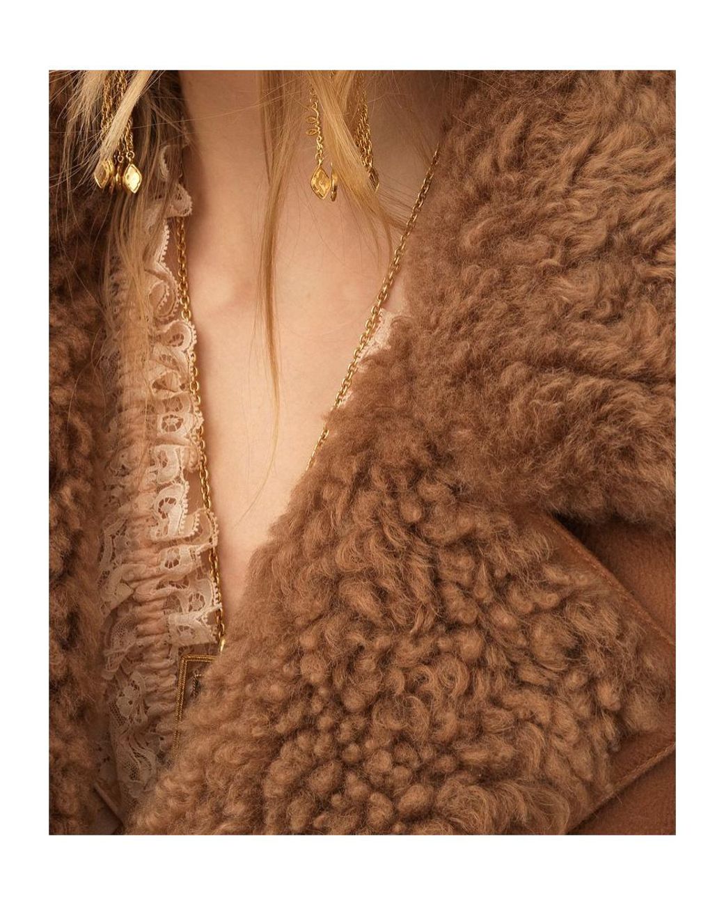 Chloé Brown Cropped Boxy Jacket