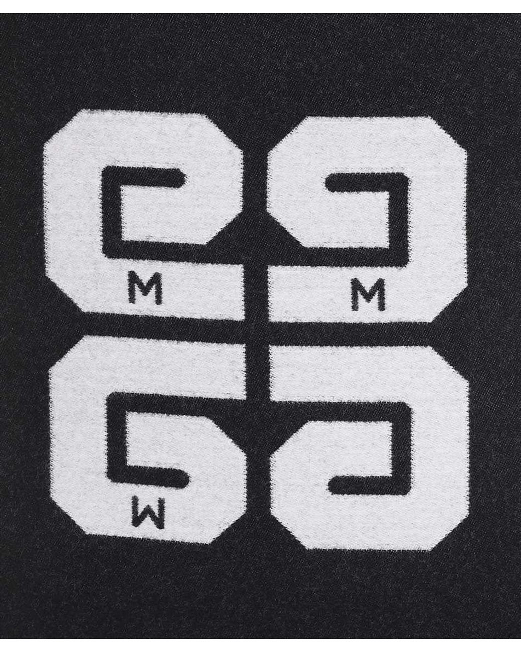 Givenchy White Logo Scarf for men