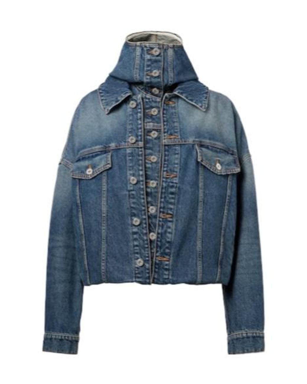 Jean Paul Gaultier Blue Button-Down Denim Jacket