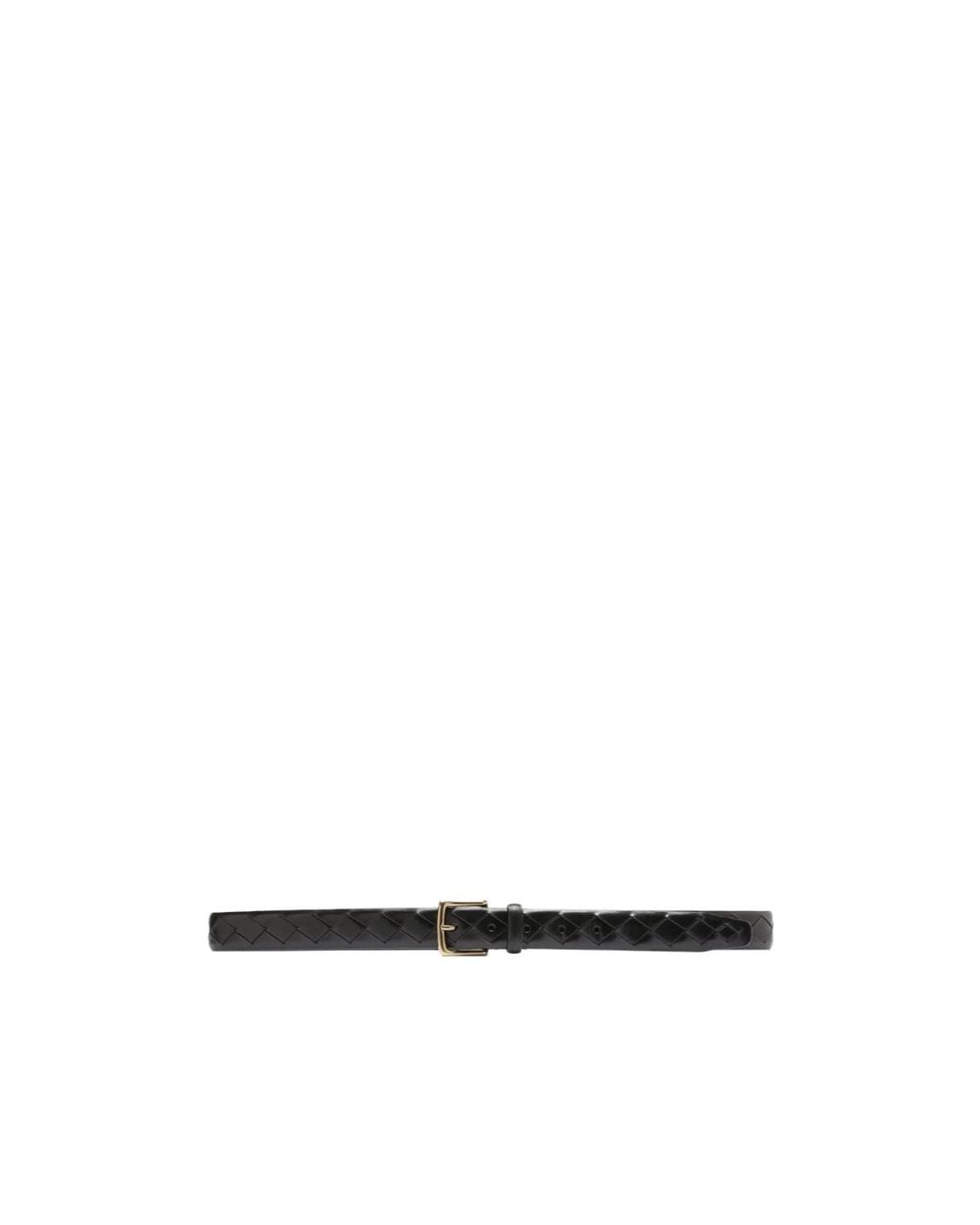 Officine Creative White Woven Leather Belt for men
