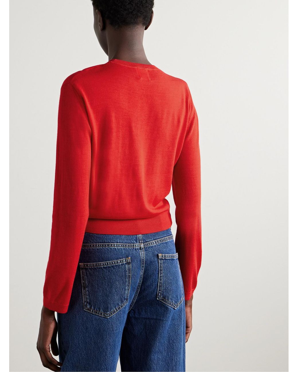 Leset Red James Wool Sweater