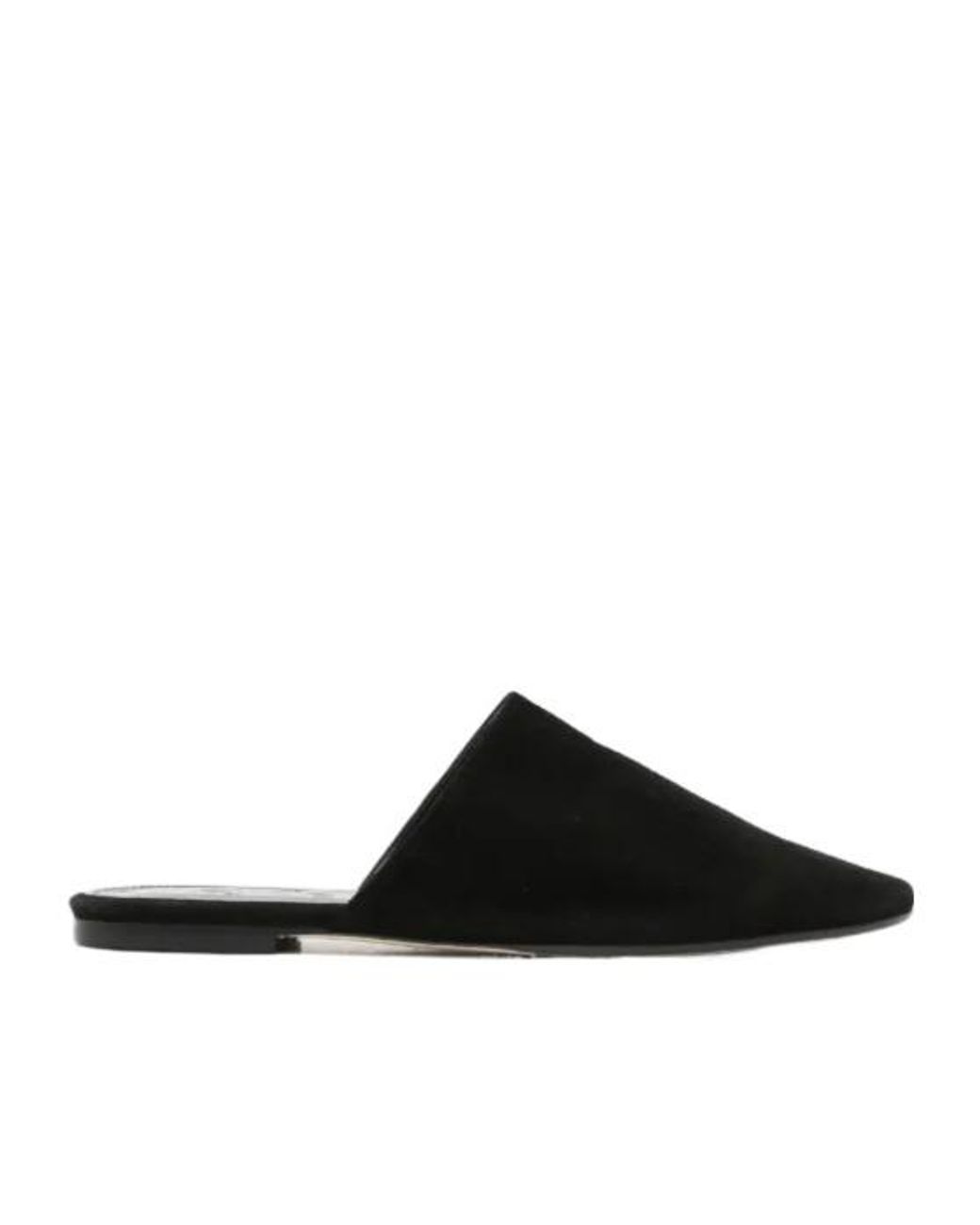 Aeyde Black Rega Suede Mules