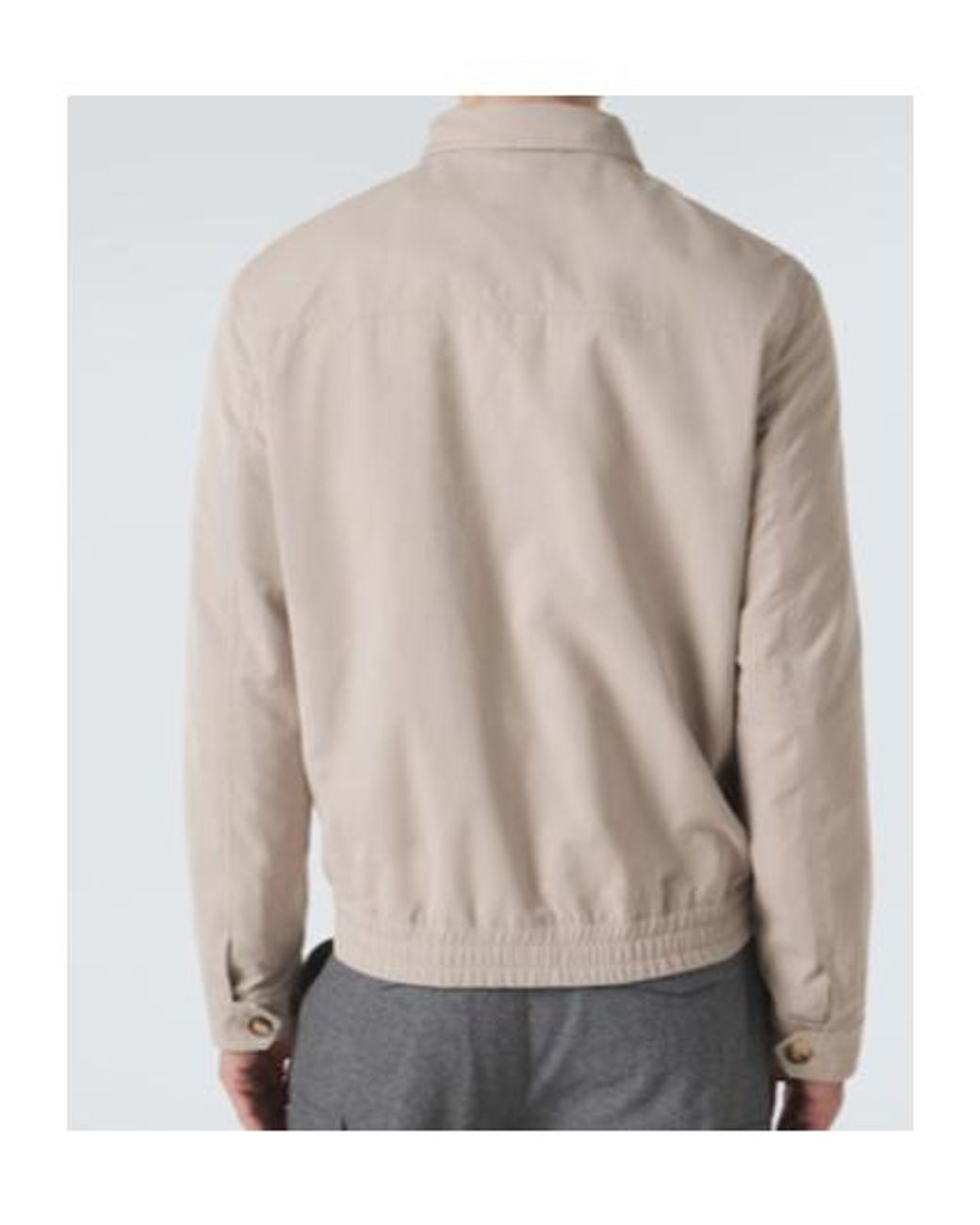 Brunello Cucinelli Natural Technical Jacket for men