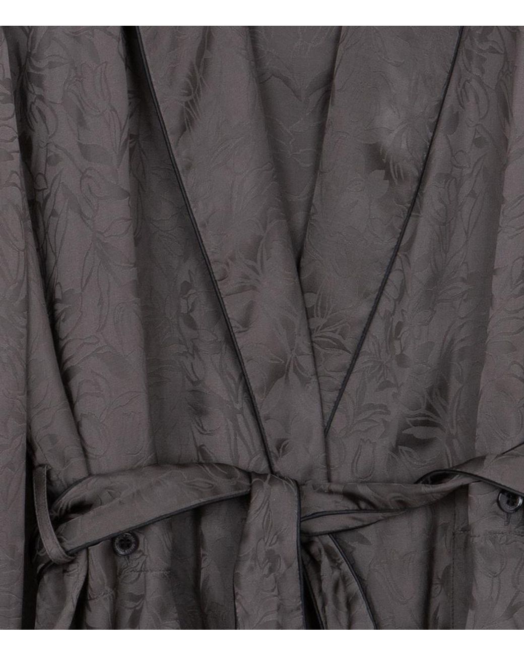 Golden Goose Deluxe Brand Gray Belted Shawl Pijama Jacket