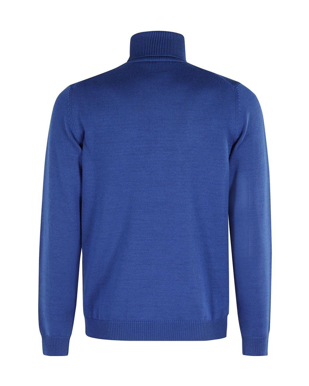 Roberto Collina Blue Turtleneck Long Sleeve Sweater for men