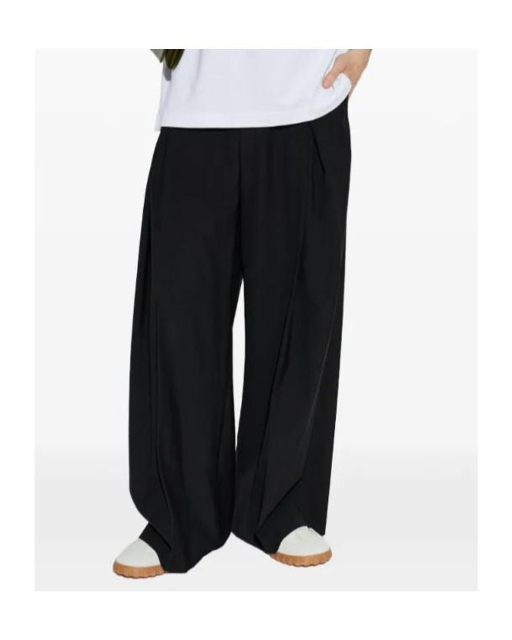 Casablanca Black Pleated Trousers for men