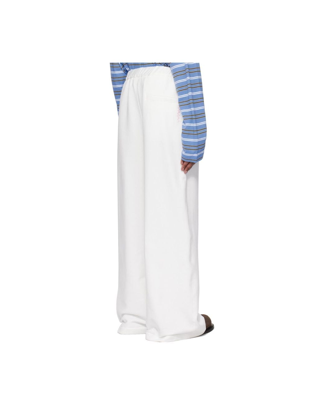 Marni Black Wide-Leg Drawstring Trousers for men
