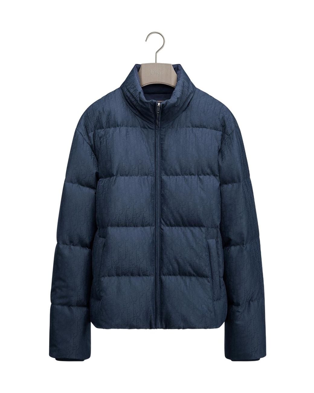 Dior Blue Oblique Down Jacket for men