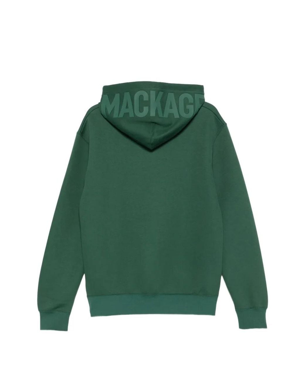 Mackage Green Embossed Logo Hooded Sweatshirt for men
