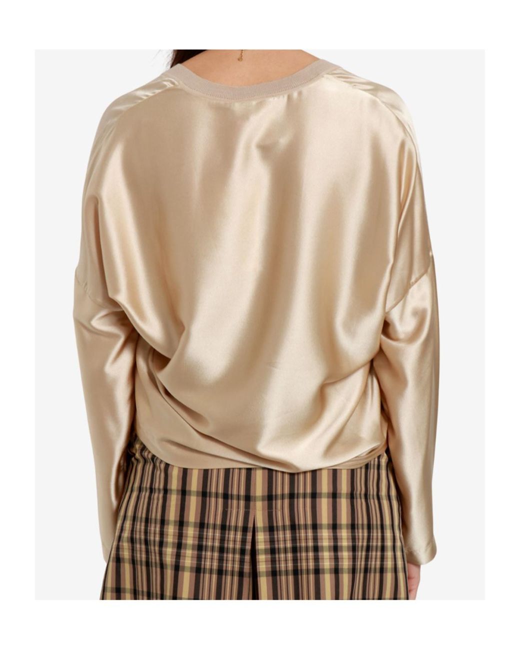 Semicouture Natural V-Neck Knitwear