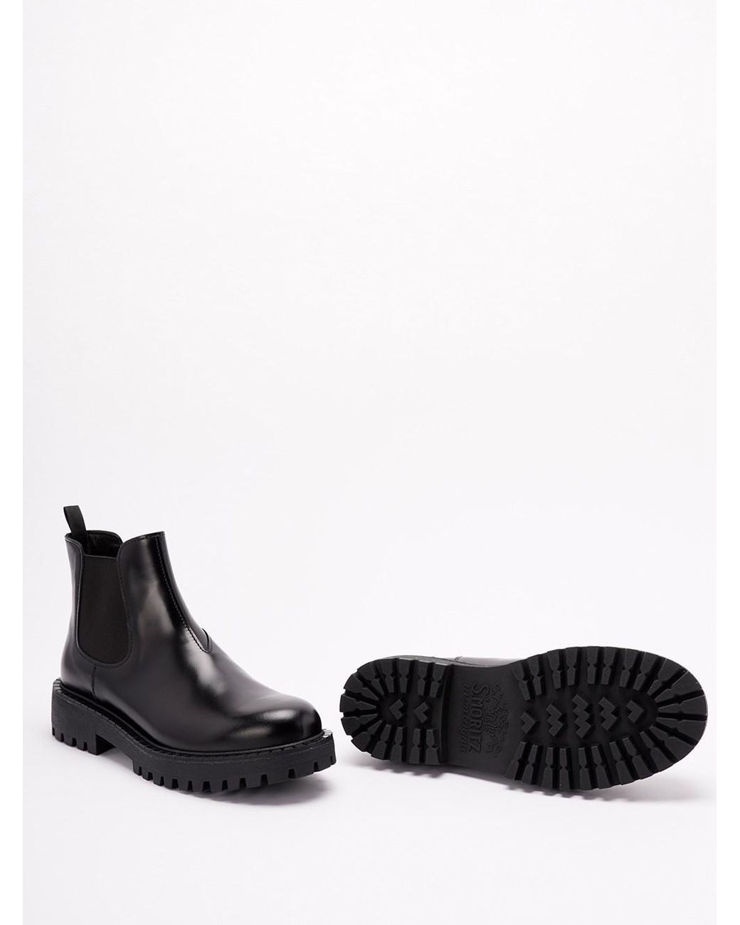 Prada Black Slip-On Ankle Boots for men