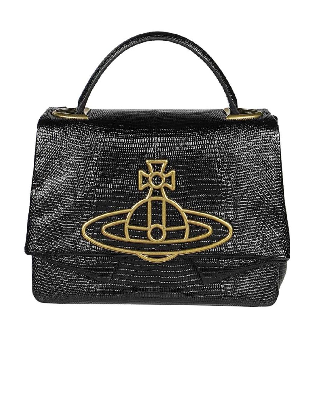 Vivienne Westwood Black Orb-Embellishment Tote Bag for men