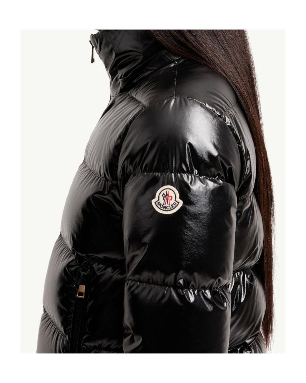 Moncler Black Niveole Short Nylon Down Jacket