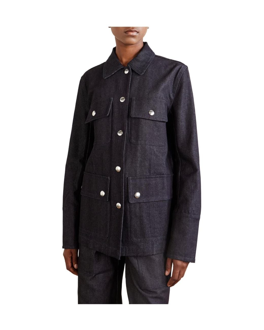 Proenza Schouler Black Stella Denim Jacket