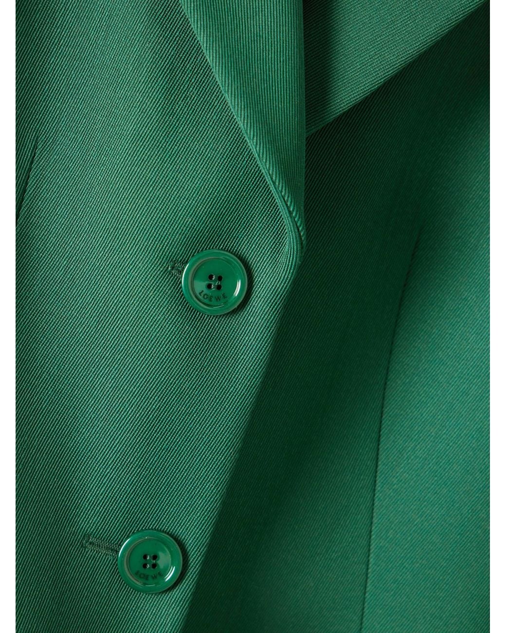 Loewe Green Single Breasted Jacket