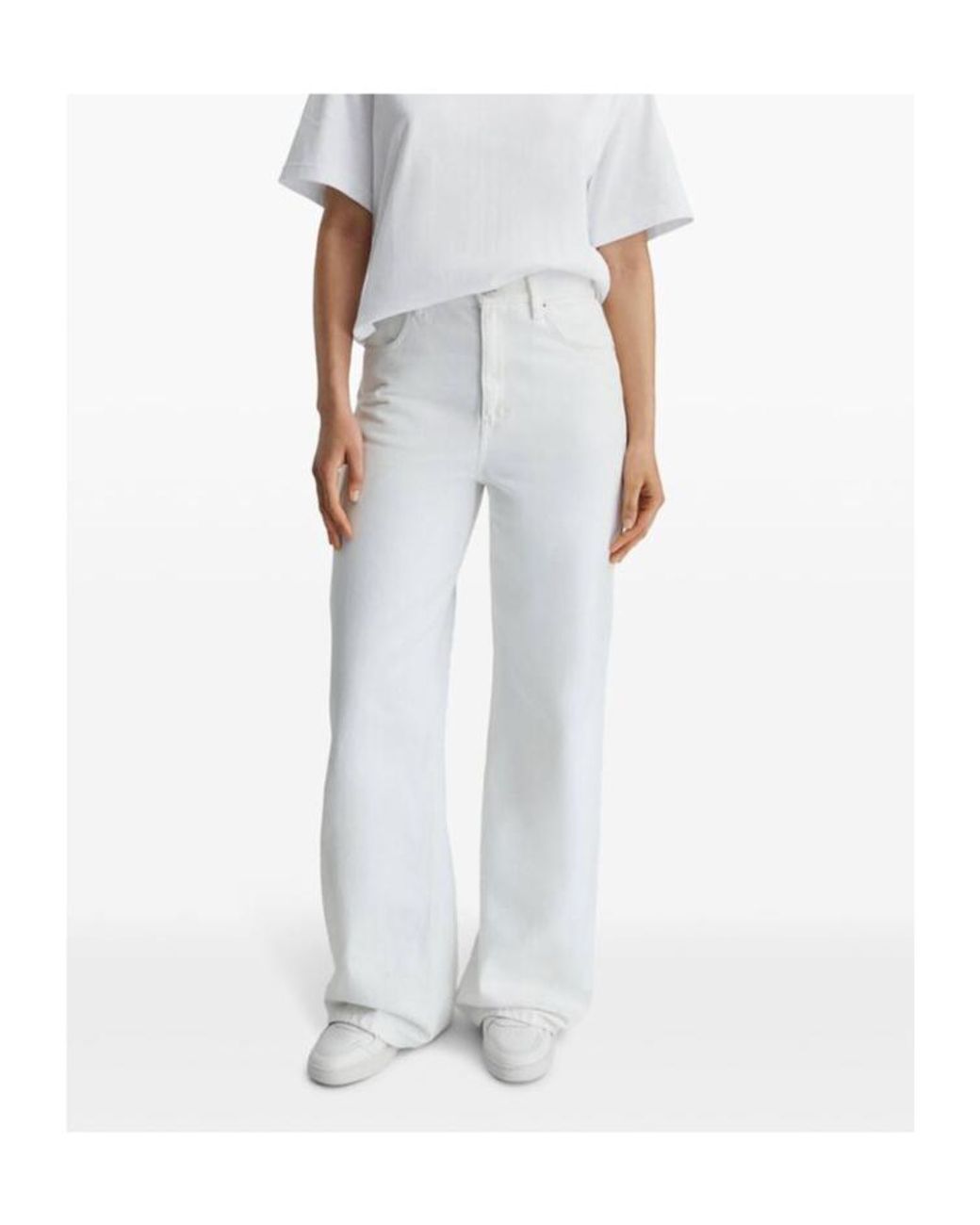 Axel Arigato White Belt-Loop Jeans