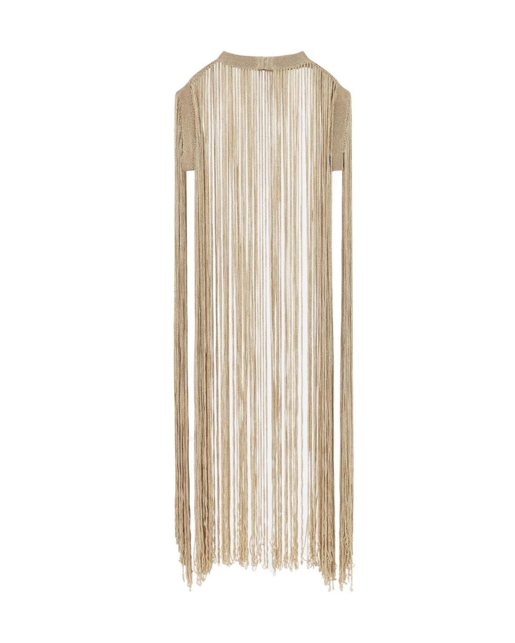 Dior Natural Fringed Cape