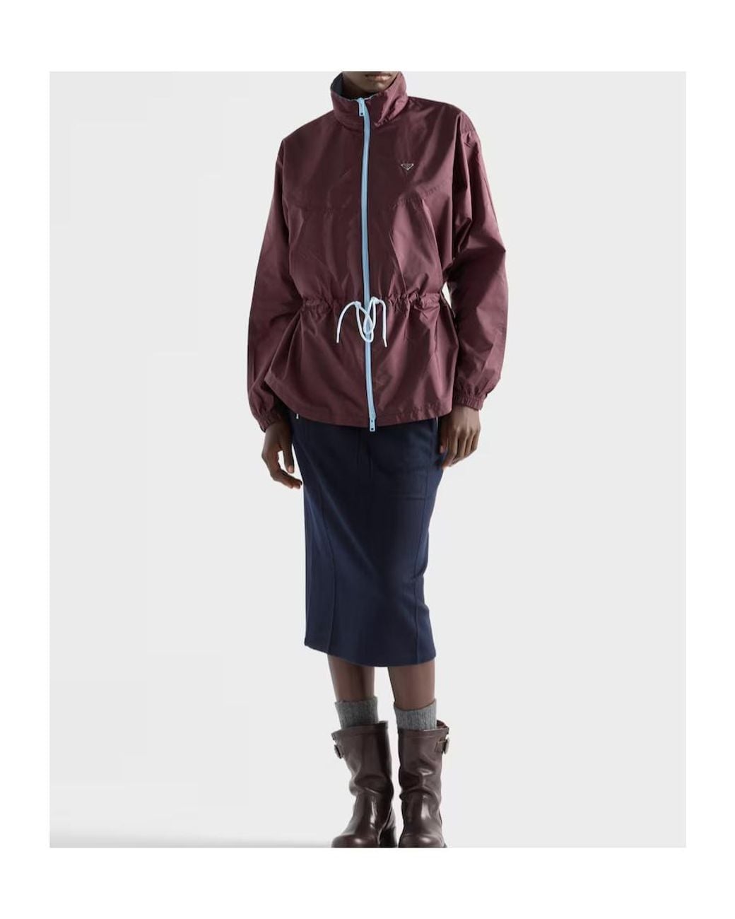 Prada Purple Re-Nylon Blouson Jacket Recycled Polyamide Bomber