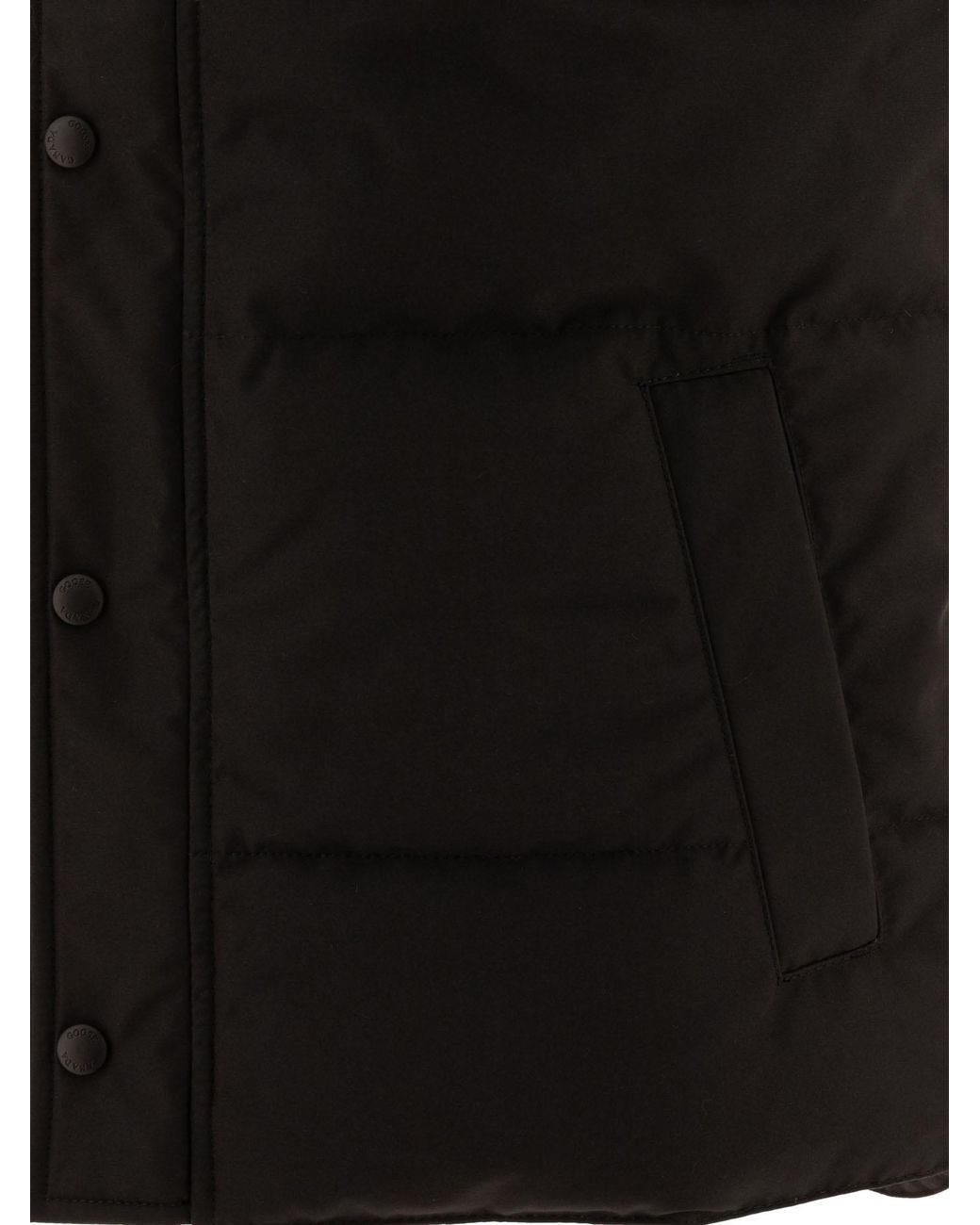 Canada Goose Black Apos;S Garson Label Vest for men