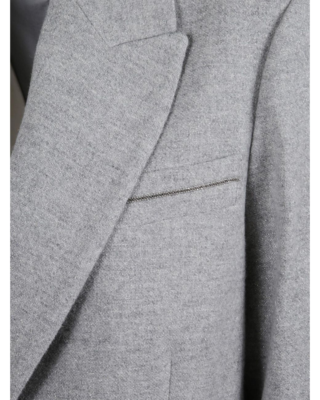 Peserico Gray Single-Breasted Tailored Blazer