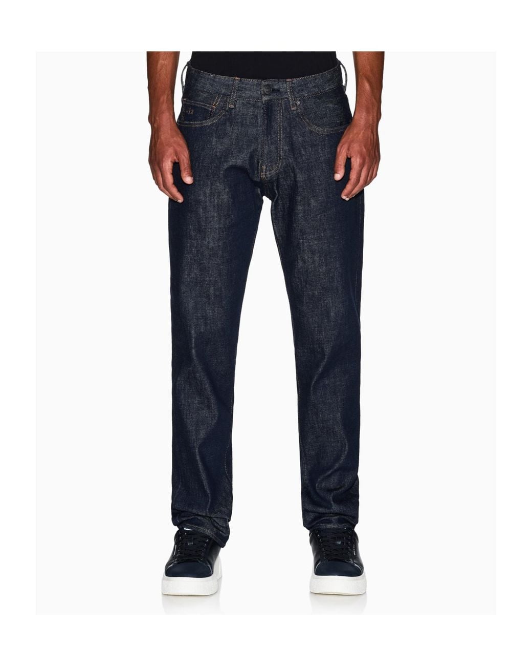 ARMANI EXCHANGE Blue Straight-Leg Jeans for men