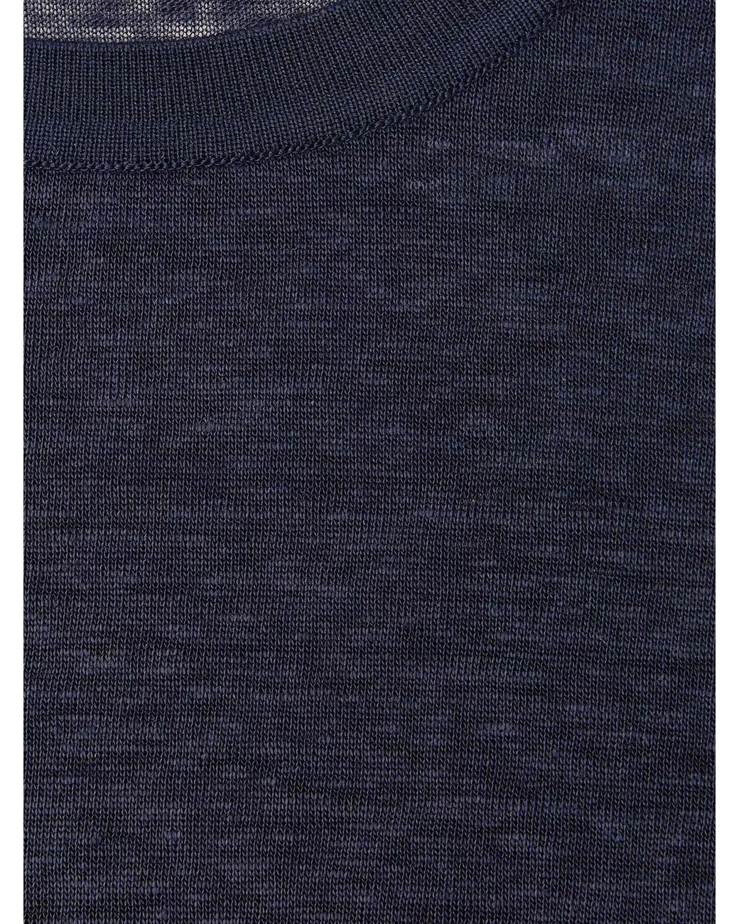 Loro Piana Blue Lightweight Crewneck T-Shirt