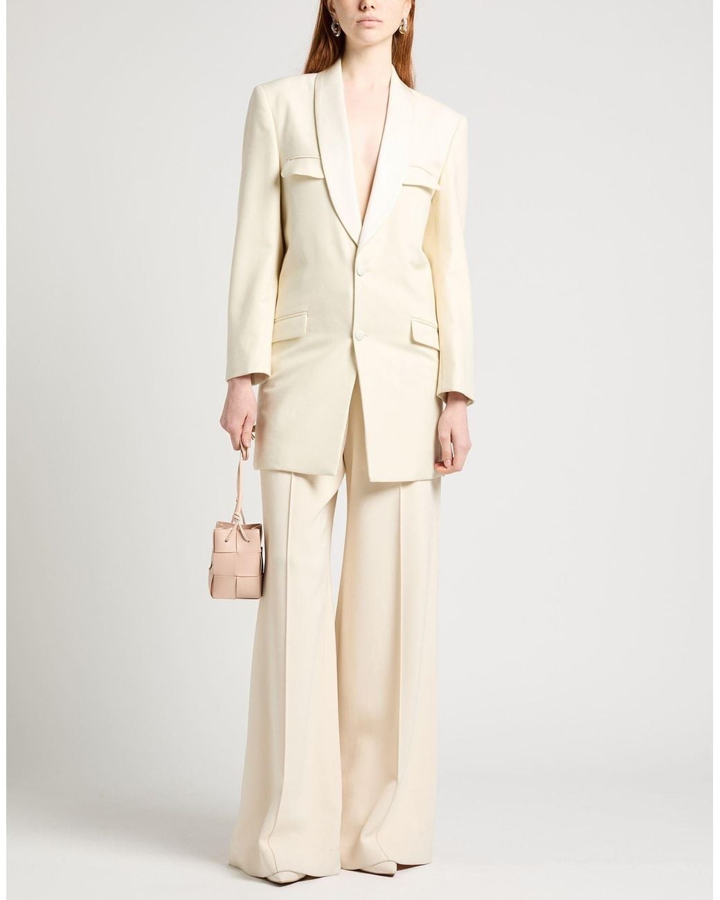 Maison Margiela Natural Single-Breasted Coat