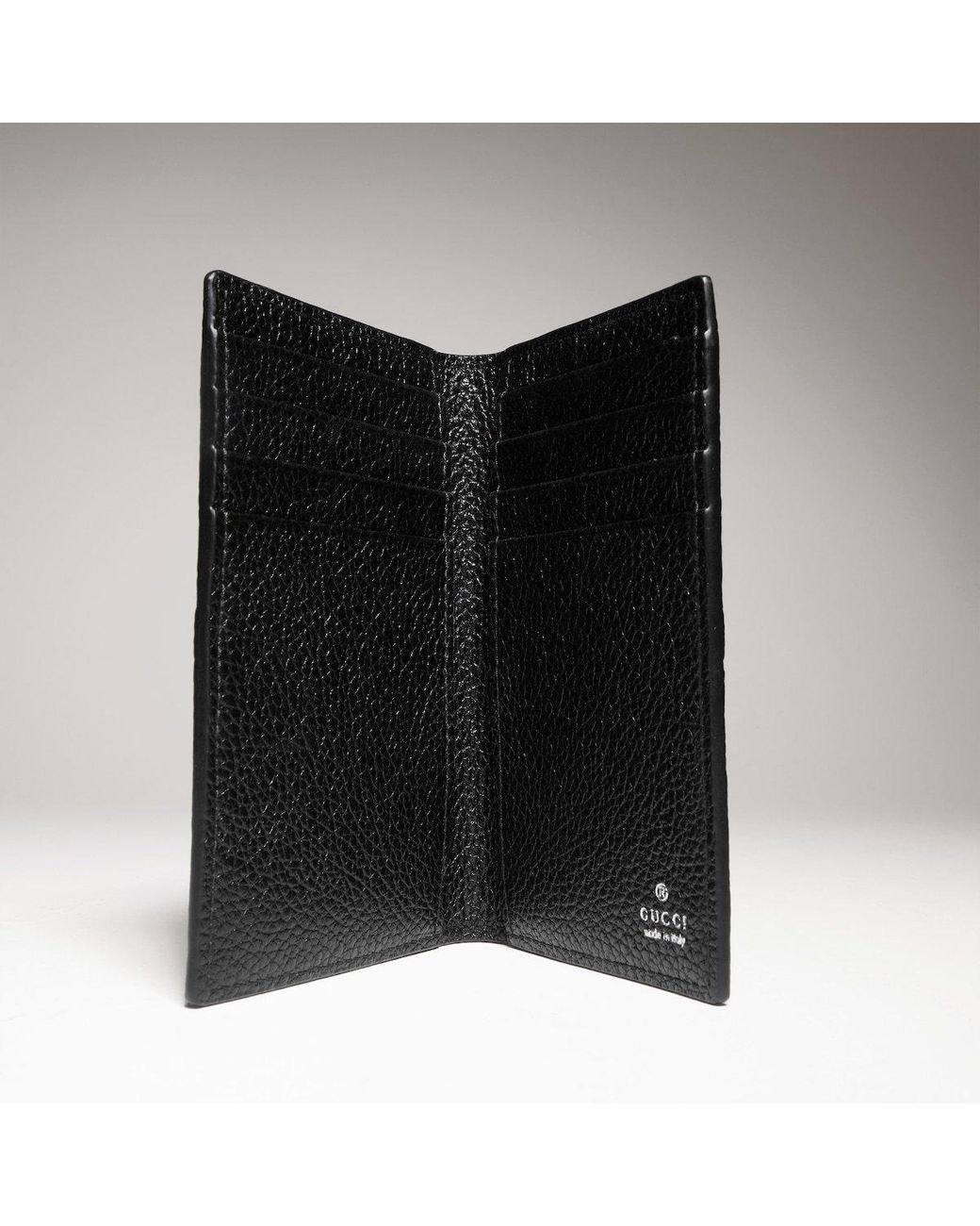Gucci Black Card Case With Web for men