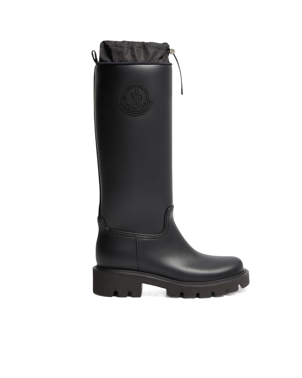 Moncler Black Kickstream High Rain Boots