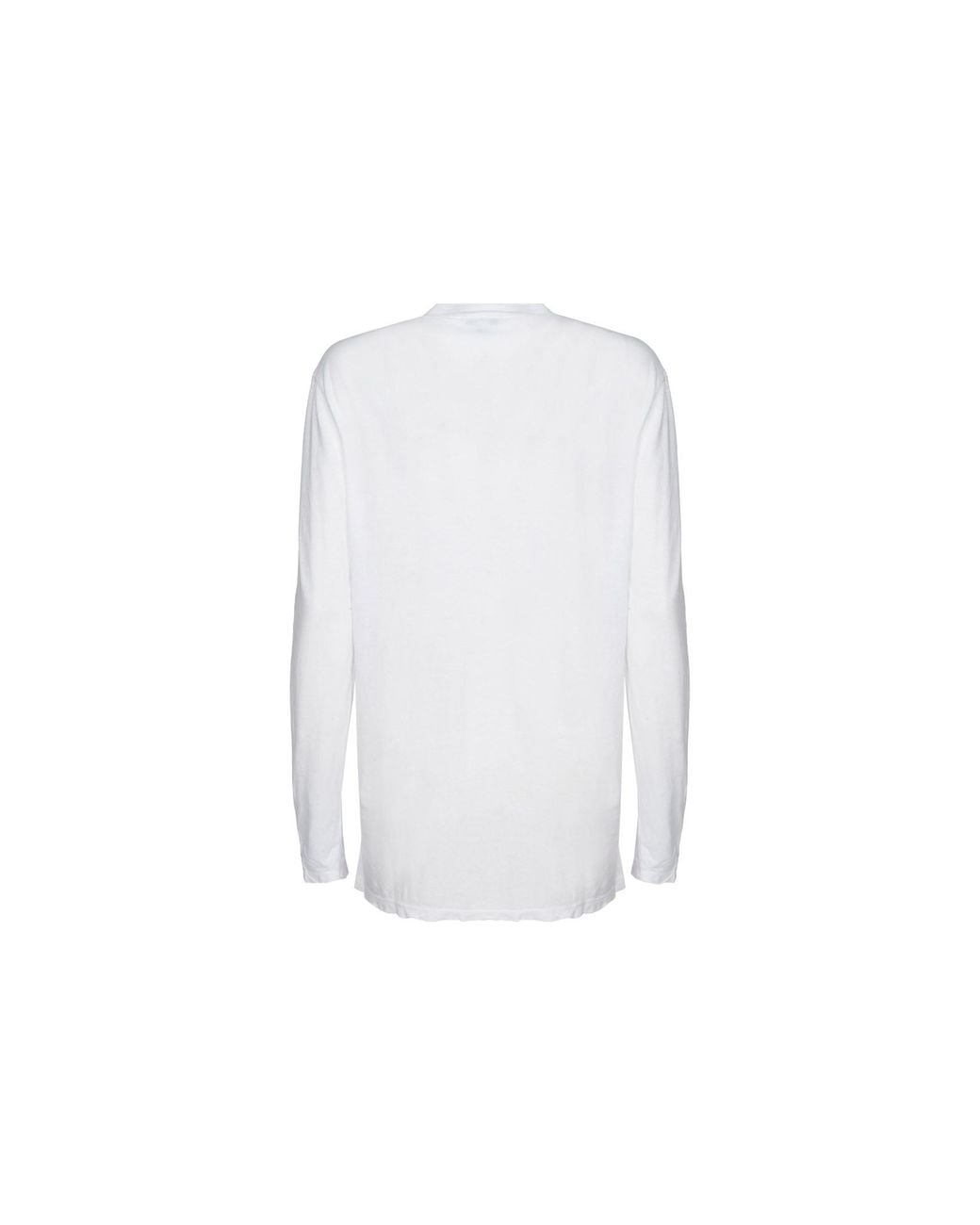 James Perse White Clear Jersey Long Sleeve T-Shirt