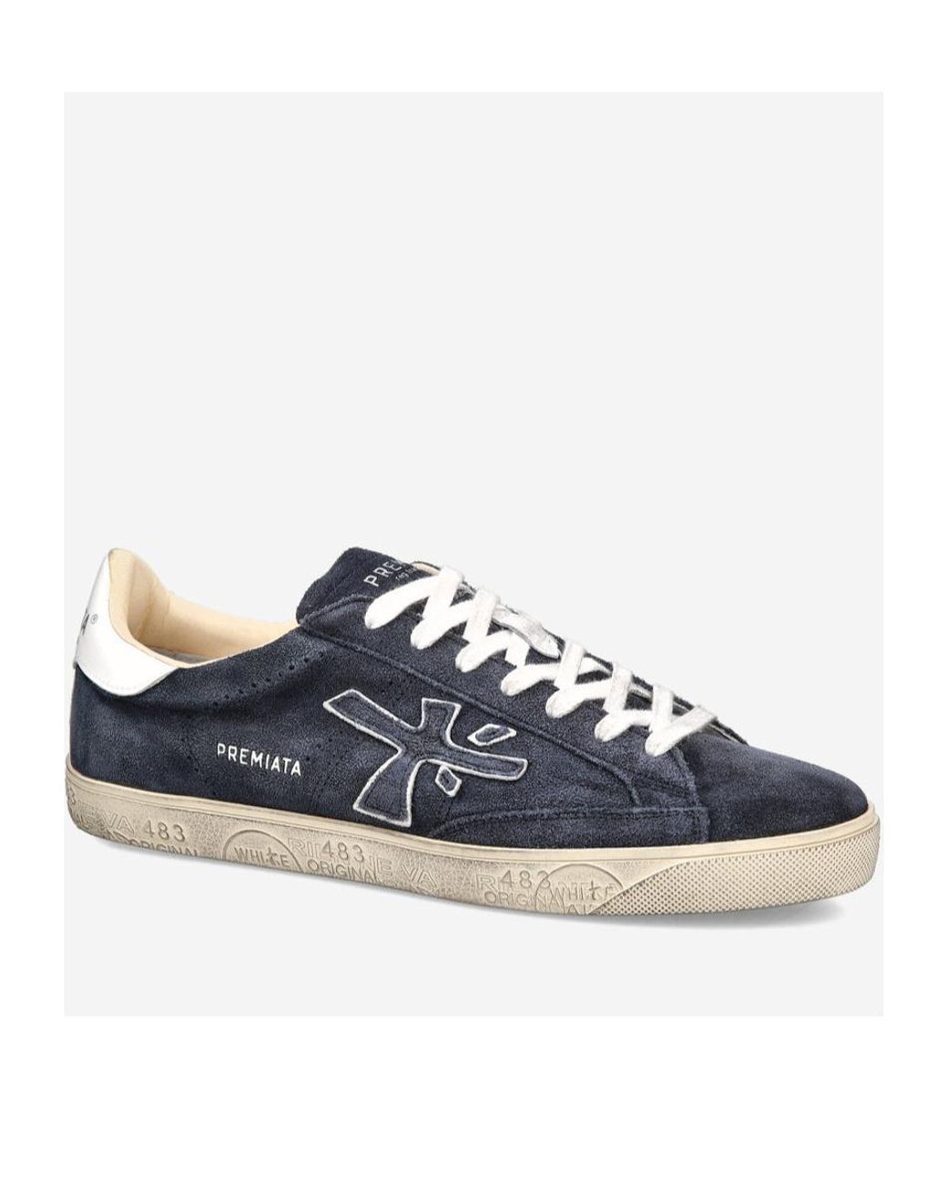 Premiata Blue Steve Sneakers for men