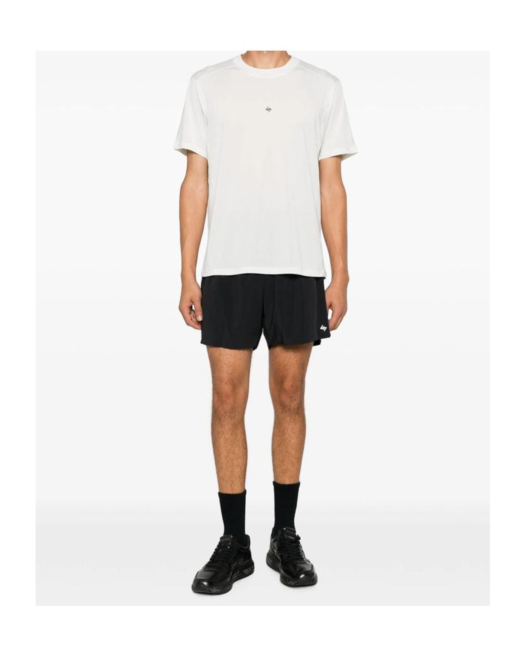 Represent Black Elasticated Waistband Shorts for men