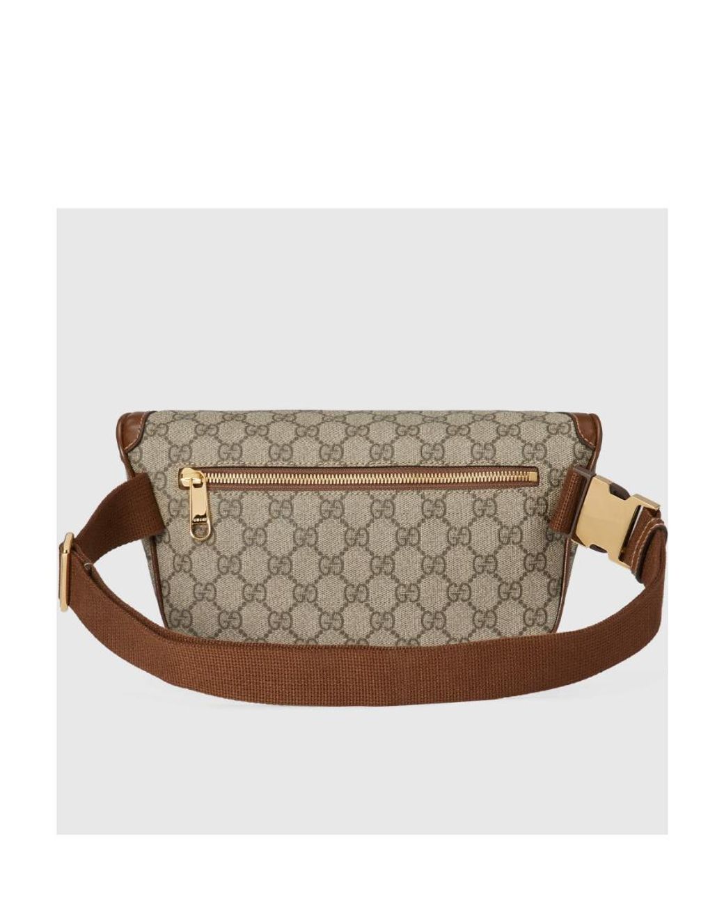 Gucci Brown Interlocking G Logo Monogram Belt Bag for men