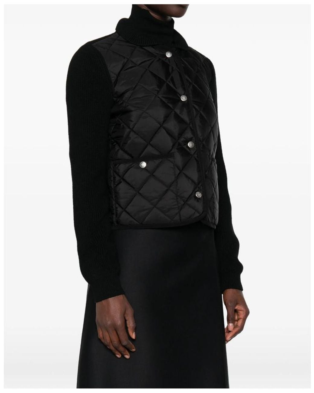 Moncler Black Long-Sleeve Cardigan